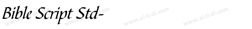 Bible Script Std字体转换